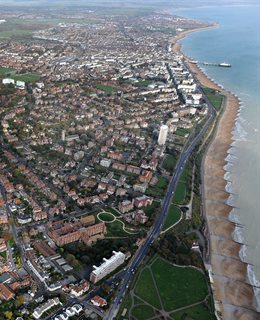 Aerial view of Eastbourne 