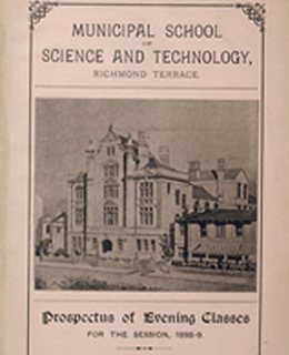 Brochure for new Municipal School of Science and Technology, 1897