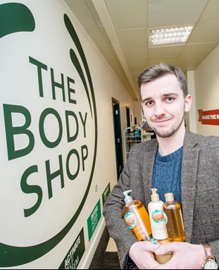 Student on placement with The Body Shop