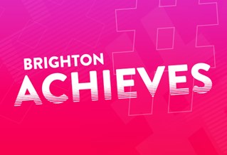 Graphic with the text Brighton Achieves