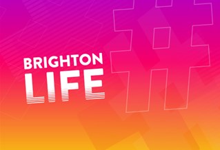Graphic with the text Brighton Life