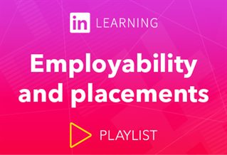 LinkedIn Learning logo with words Employability and placements