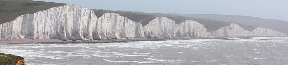 The Seven Sisters on the South Coast of England