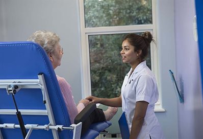 Occupational Therapist at work in hospital