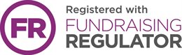 Registered with Fundraising Regulator (logo)