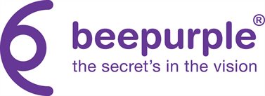 beepurple logo: the secret's in the vision