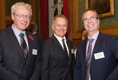 Left to right: Professor James Kirkland from the Mayo Clinic, US, Mark R Collins Glenn Foundation for Medical Research, and Professor Richard Faragher.
