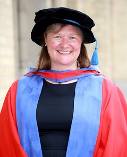 Mandy Chessell at the University of Brighton graduation