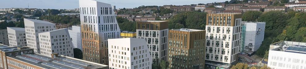 Drone photo of Moulsecoomb campus