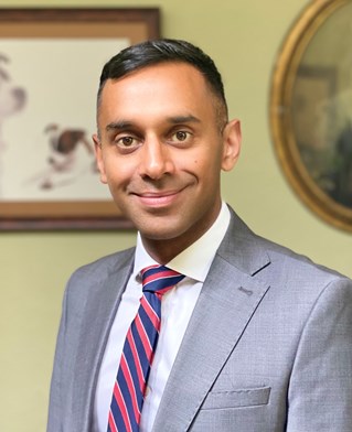 A head and shoulders portrait of Professor Rusi Jaspal, Pro-Vice-Chancellor (Research and Knowledge Exchange) at the University of Brighton