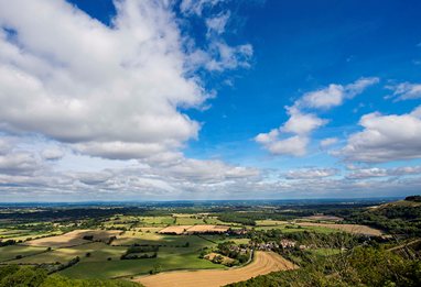 View of the south downs