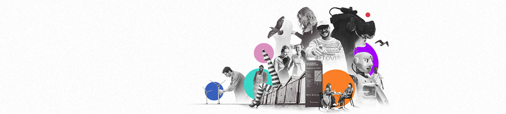 Composite image of Brighton scenes and students