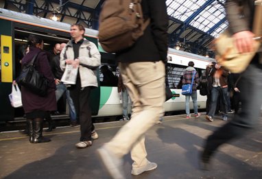 Railway station platform