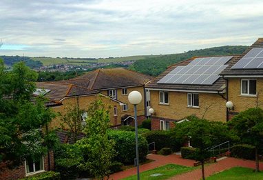 Outside views at Falmer accommodation