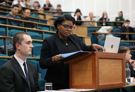 Law students at Mooting