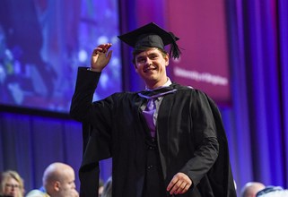 Student graduating