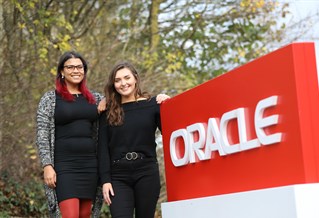 Students at Oracle work placement