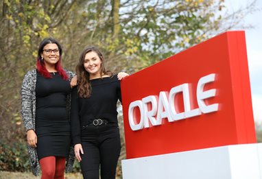 Students at Oracle work placement