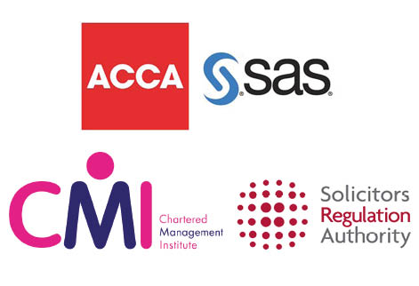 ACCA, SAS, CMI and SRA logos
