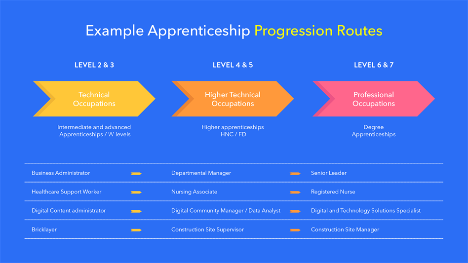 Apprenticeship Progression Routes Graphic