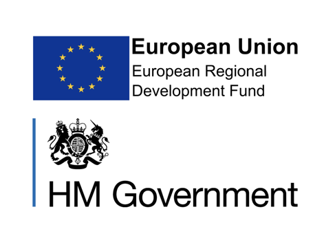 ERDF and HM Gov logos