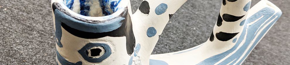 3D printed replica of Picasso pot - Brighton Museum