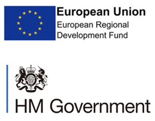 ERDF and HM Gov logos