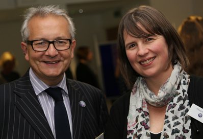 Chris Pole and Shona Campbell at the KTP's 40th birthday party