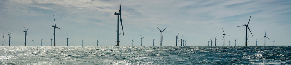 Wind Farm on sunny day