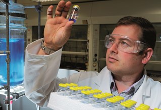 Researcher in the lab at the University of Brighton