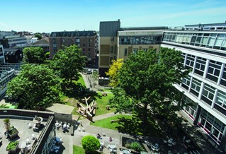 Aerial view of Grand Parade at City campus