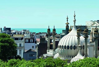 Aerial view of Pavilion rooftop