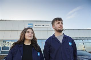 Placement students outside the BMI Technical Centre