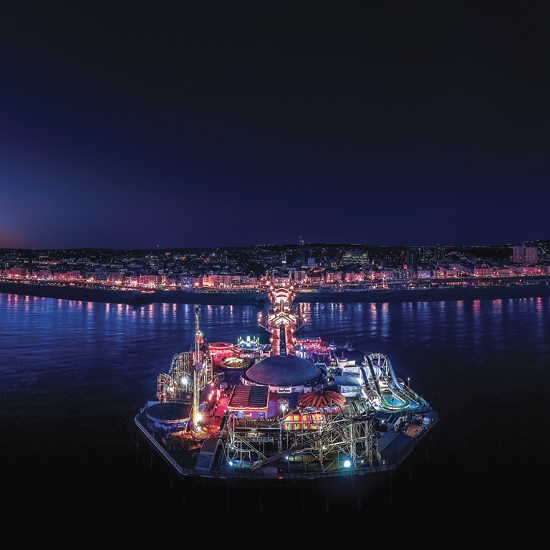 Image of Brighton Pier at night