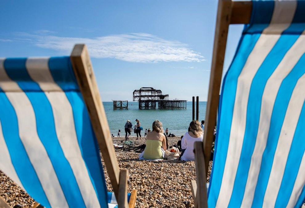 Brighton beach and pier