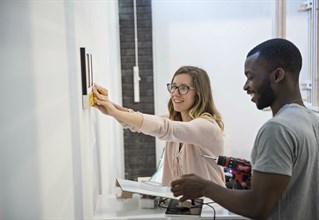 Students on their course at Brighton