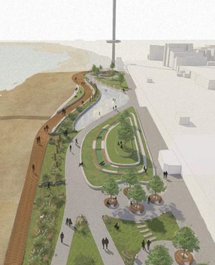 Amy Yu reimagined Brighton seafront with green spaces