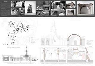 Joe de Kadt final drawings for architecture project