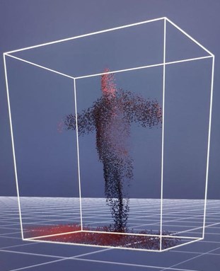 Matt Reed opaque person in a line drawing of a cube