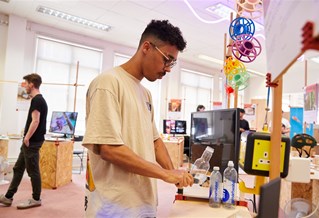 Product Design student showcasing final year project