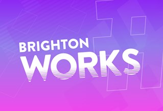 Graphic with the text 'Brighton works'