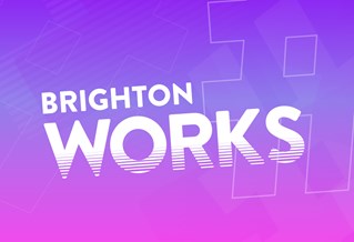 Graphic with the text 'Brighton works'