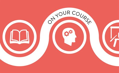On your course logo