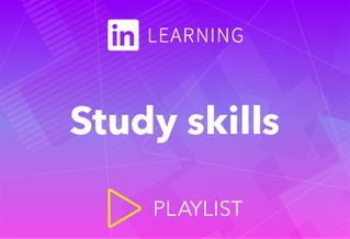 LinkedIn Learning logo with words Study skills