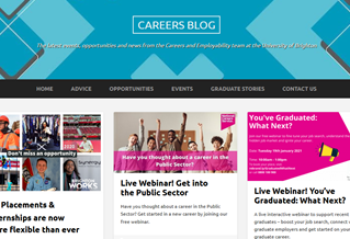 Careers blog homepage