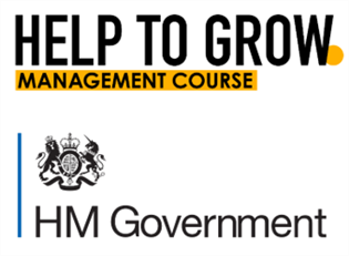 Help to Grow and HM Government logos