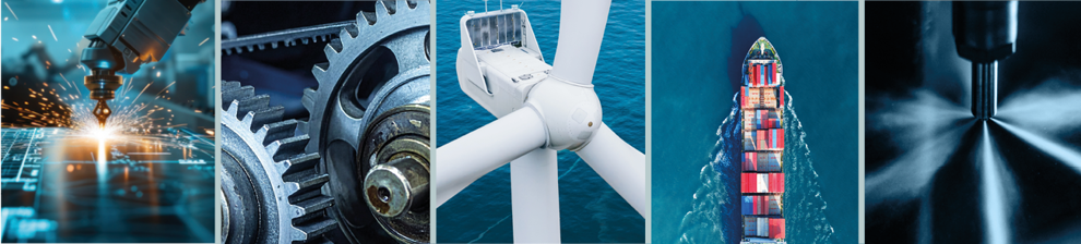 Engineering research is represented through electrical turbines, smart machinery, fuel sprays and industry use of engineering technologies