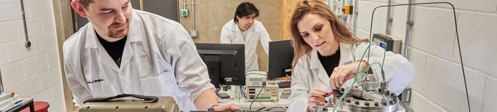 Researchers in action in Advanced Engineering Centre