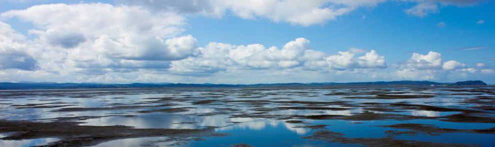 Landscape image of water and sky
