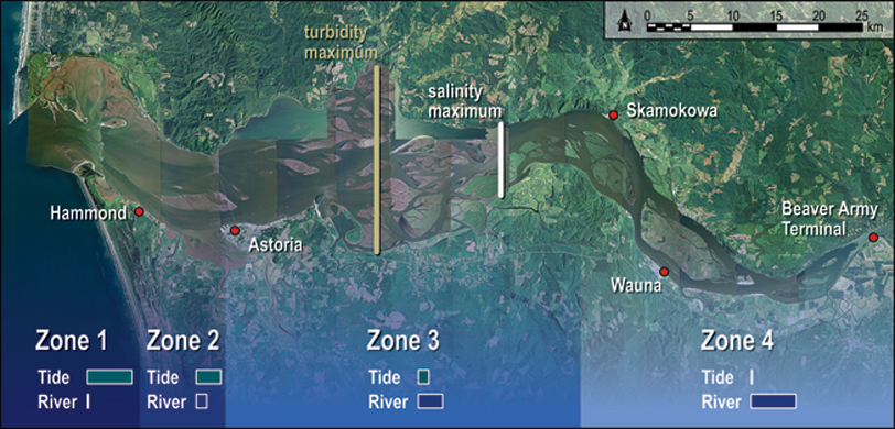 identify a tidal river on a topographic map identify a tidal river on a topographic map